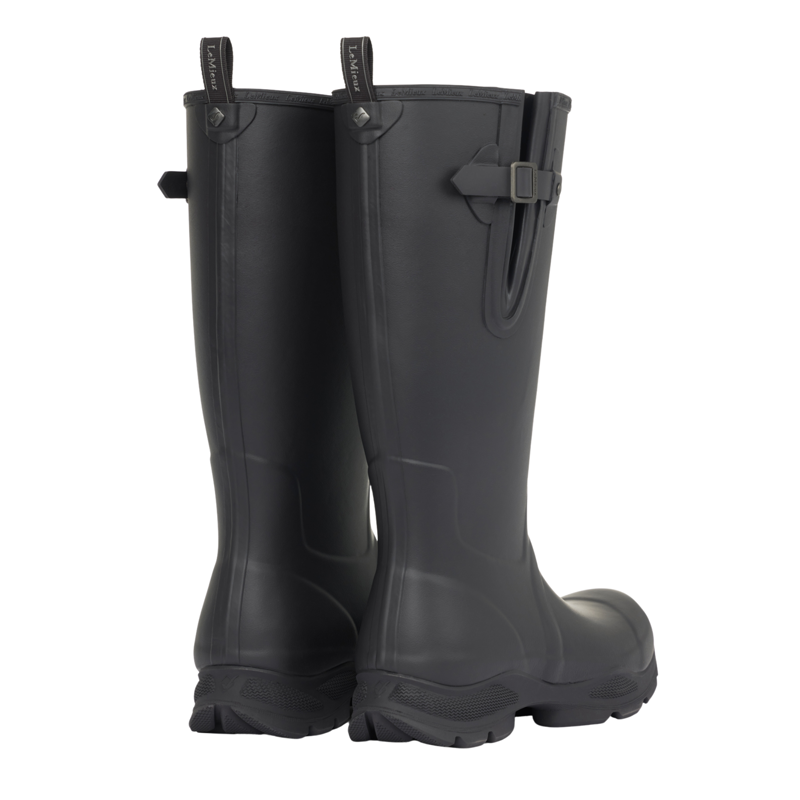 LeMieux Mens Ultra Stride Wellington Boots in Black-2